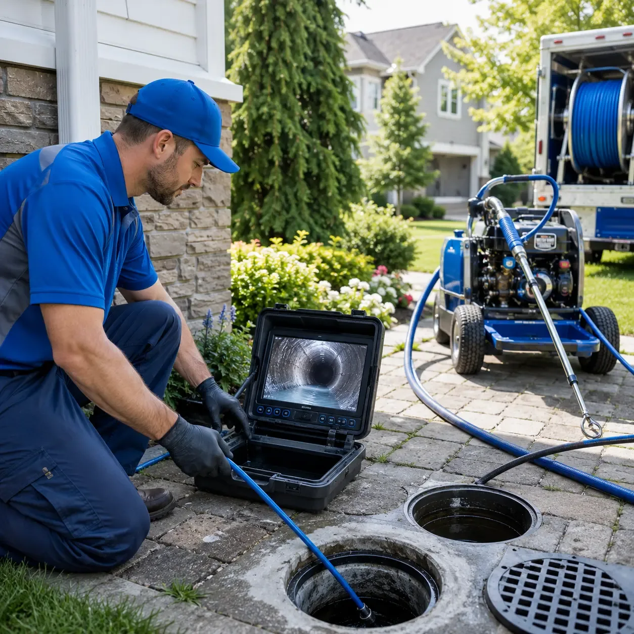 Outdoor drain cleaning professionals serving North Bangor, NY